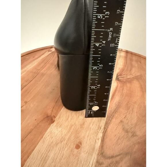 Gianni Bini Shoes Womens Size 6 Black Block Heel Pumps Chunky Round Toe Dress - Picture 10 of 11